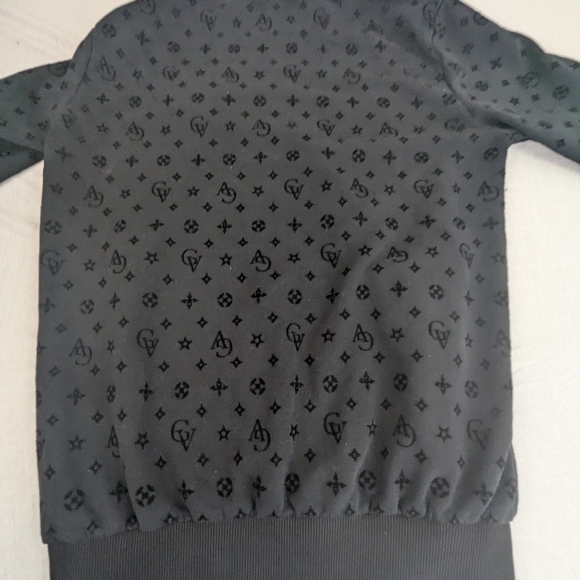 Avenue George V Paris Front Zip Black Jacket Small - Picture 8 of 9